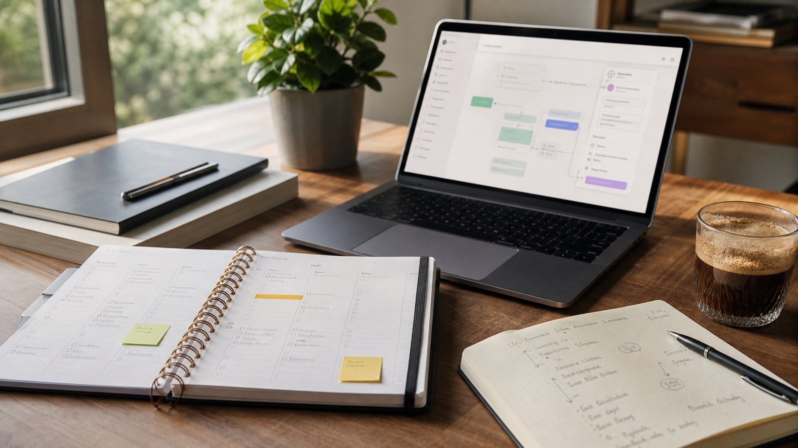 Agenda semanal y flujo de trabajo con IA para elegir una mejora práctica